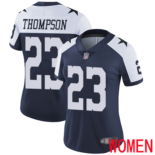 Women Dallas Cowboys Limited Navy Blue Darian Thompson Alternate #23 Vapor Untouchable Throwback NFL Jersey->dallas cowboys->NFL Jersey